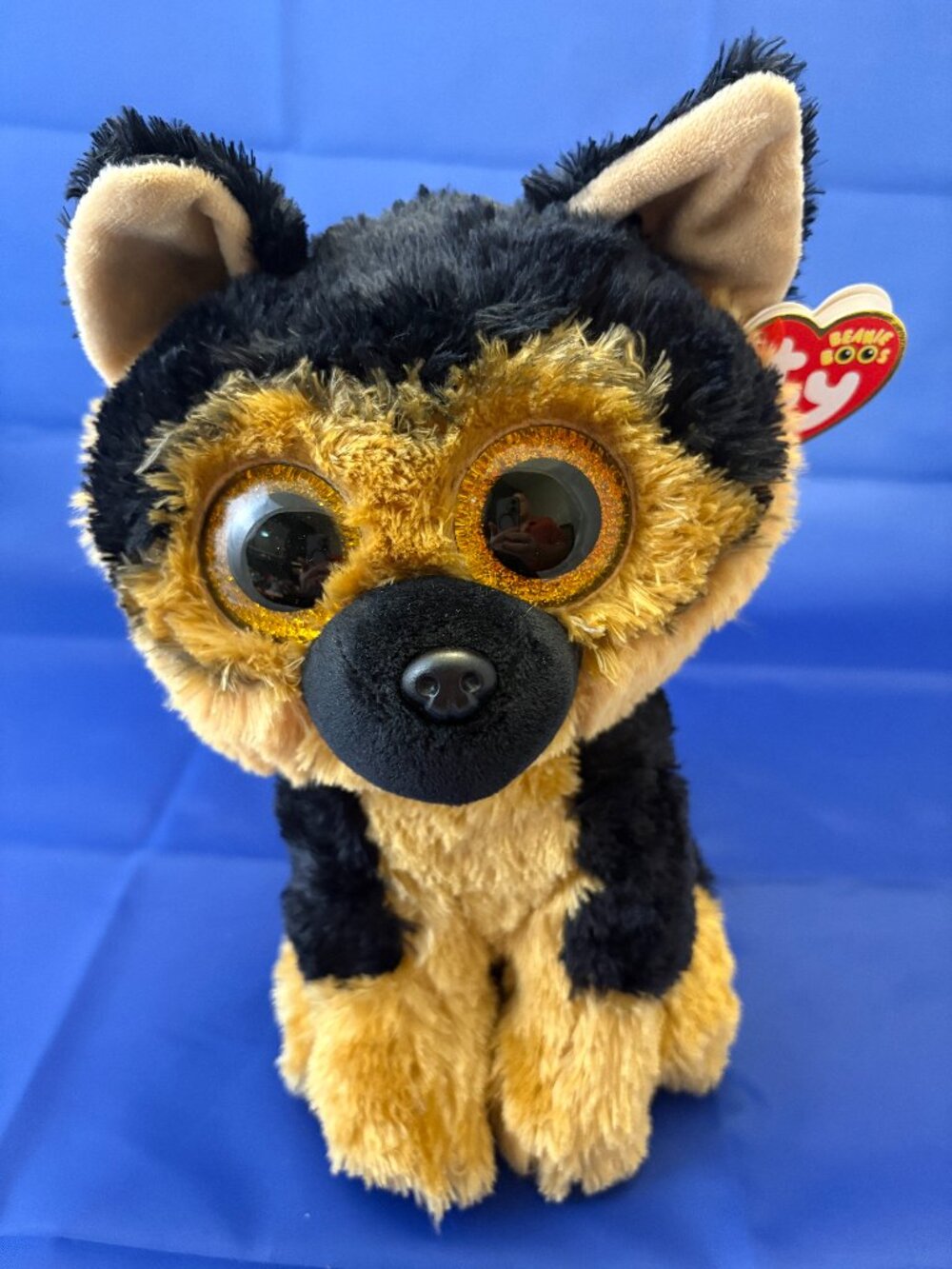 Ty Beanie Boos Spirit German Shepherd Plush Dog Gold Eyes w/ Tag